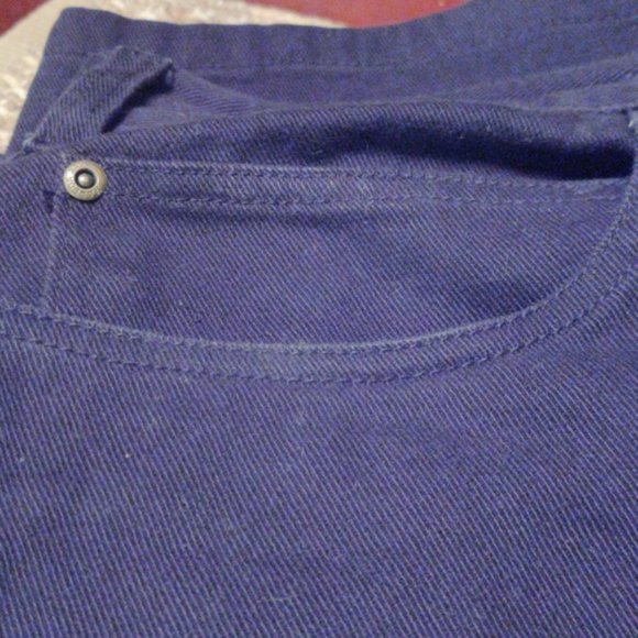 Black Jeans 48 x 30 100% Cotton 5 Pocket - Picture 9 of 10